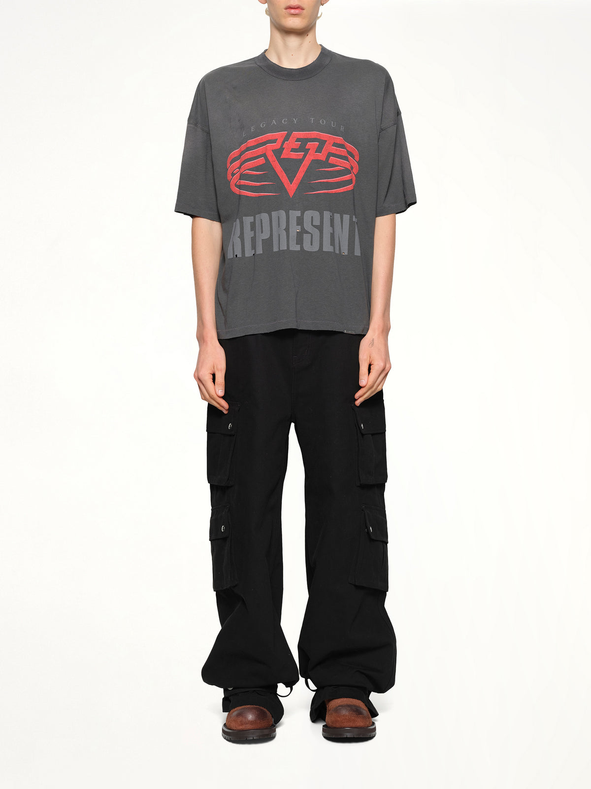 Represent Living Legacy T-Shirt in Sun Fade Grey