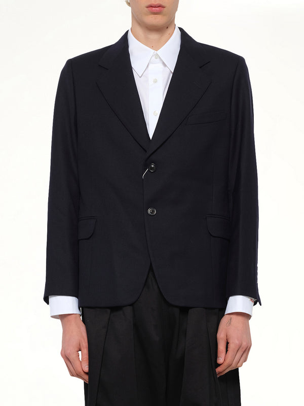 Virgin Wool Blazer in Blue