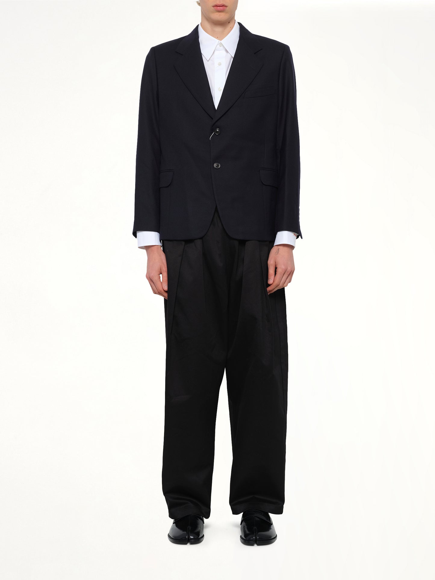 Virgin Wool Blazer in Blue