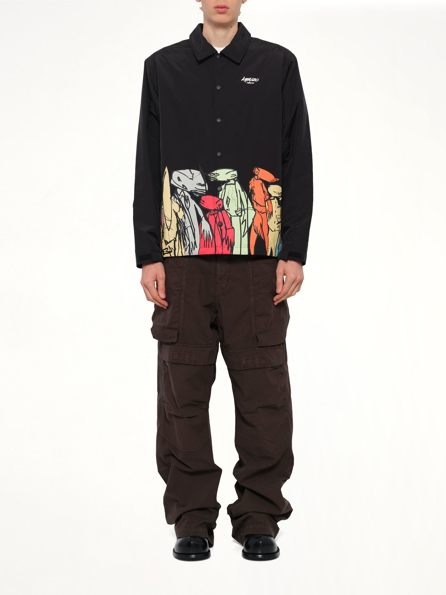 Kenzo x Futura 2000 Padded Coach Jacket in Black