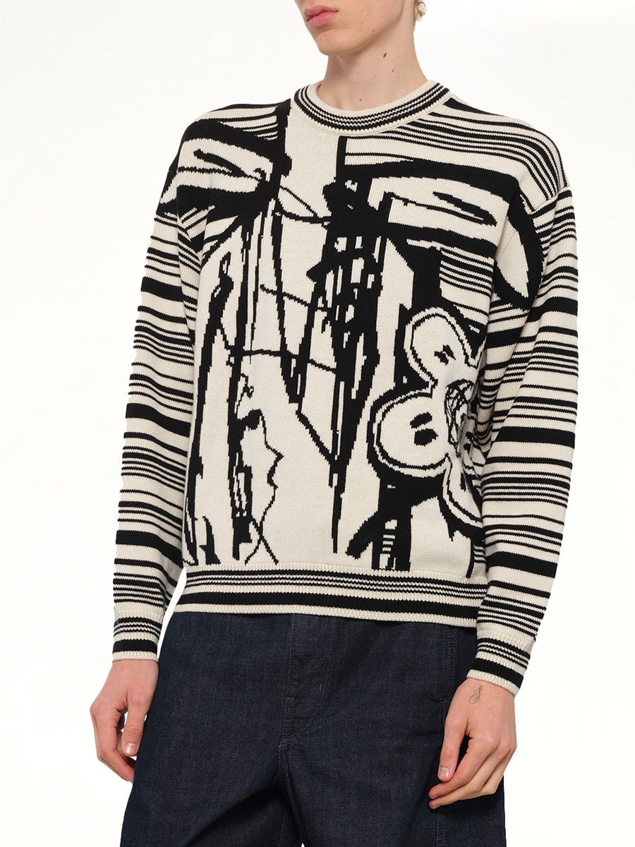 Kenzo x Futura 2000 Sweater in Off White