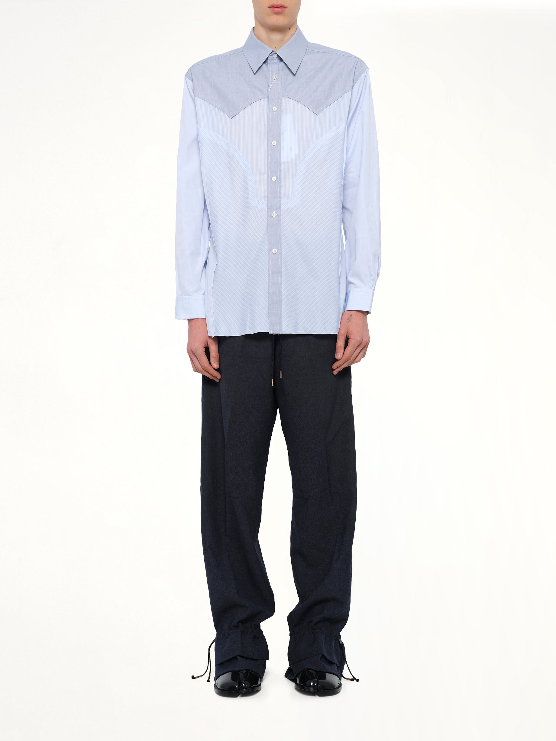 Classic Stripe Shirt in Azure