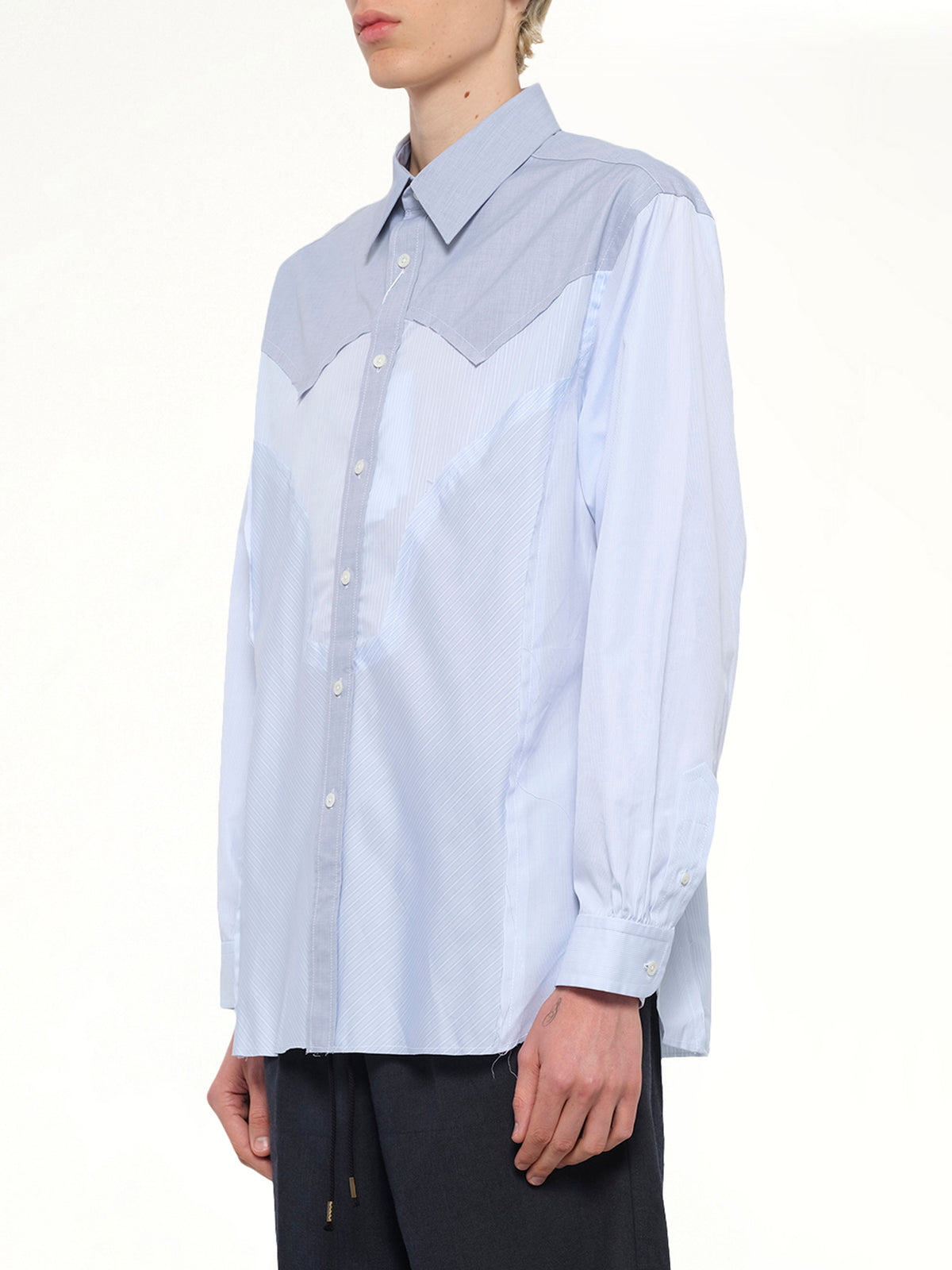 Classic Stripe Shirt in Azure