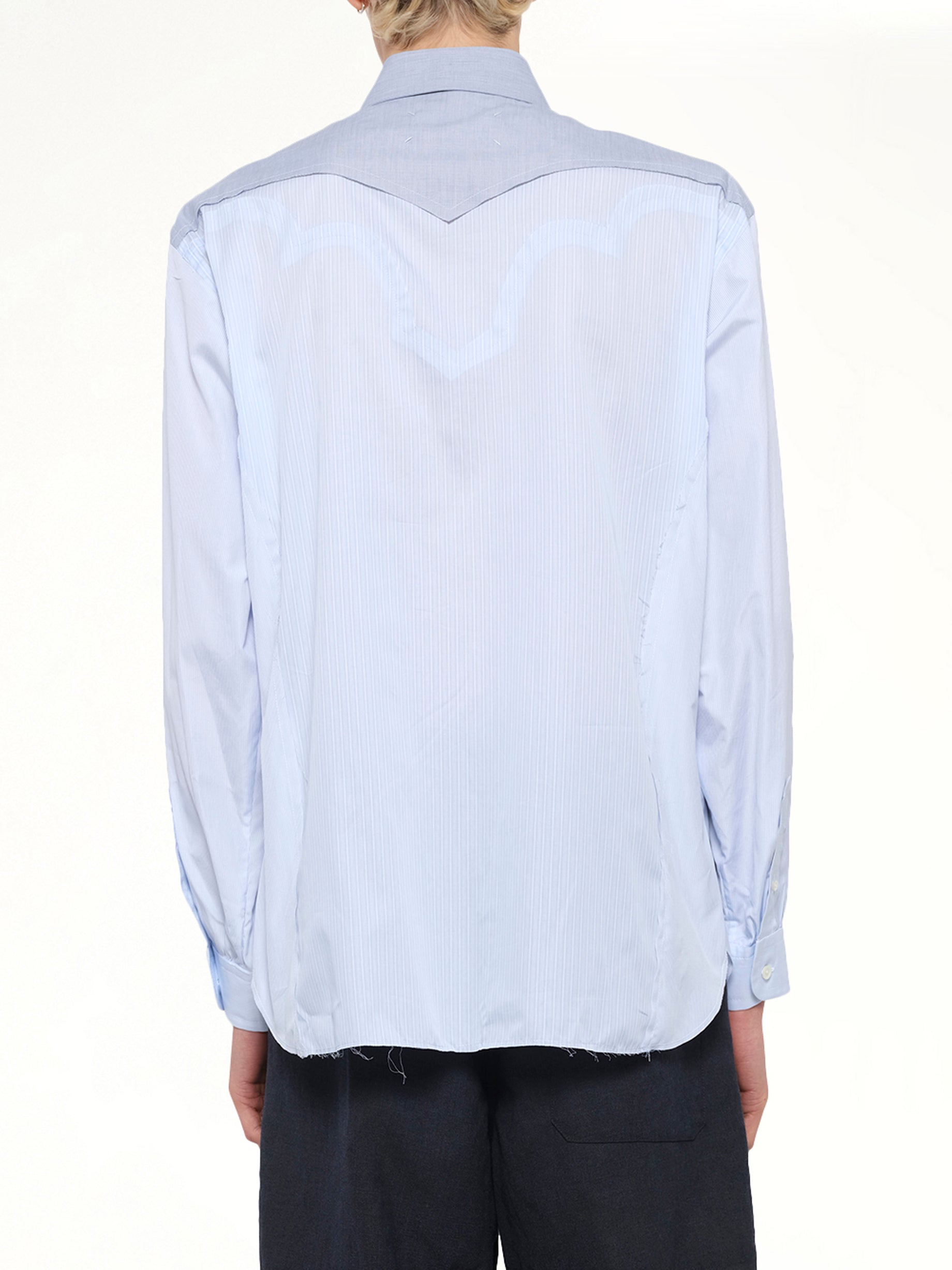 Classic Stripe Shirt in Azure