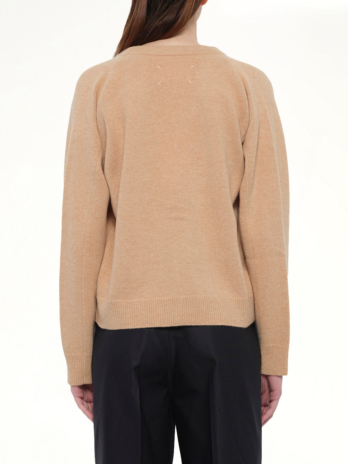 Gauge 7 Wool Cardigan in Camel