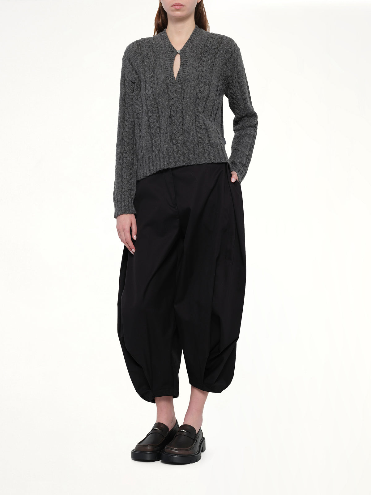 Draped Trouser AF in Black