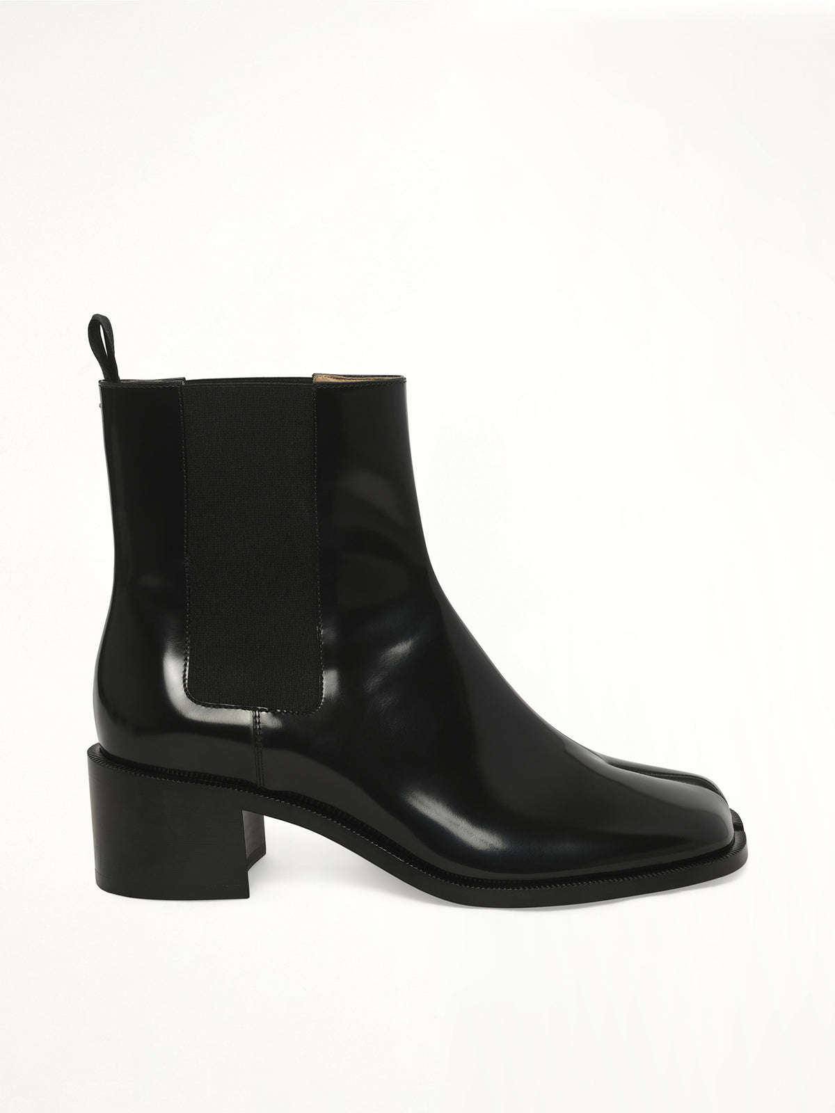 Tabi Chelsea 5.5cm Boots in Black Side View | MAISON MARGIELA