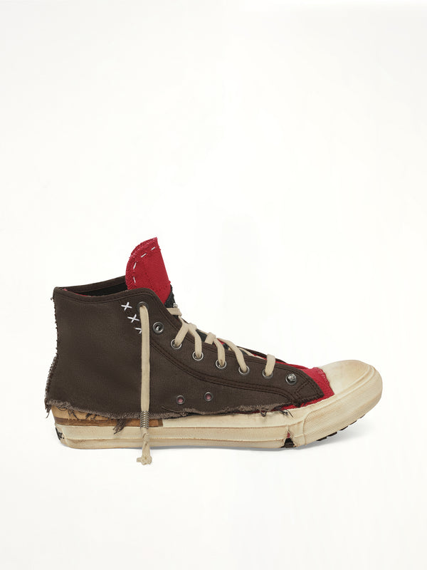 Loved to Death Sneaker in Red/Black Side View | MAISON MARGIELA
