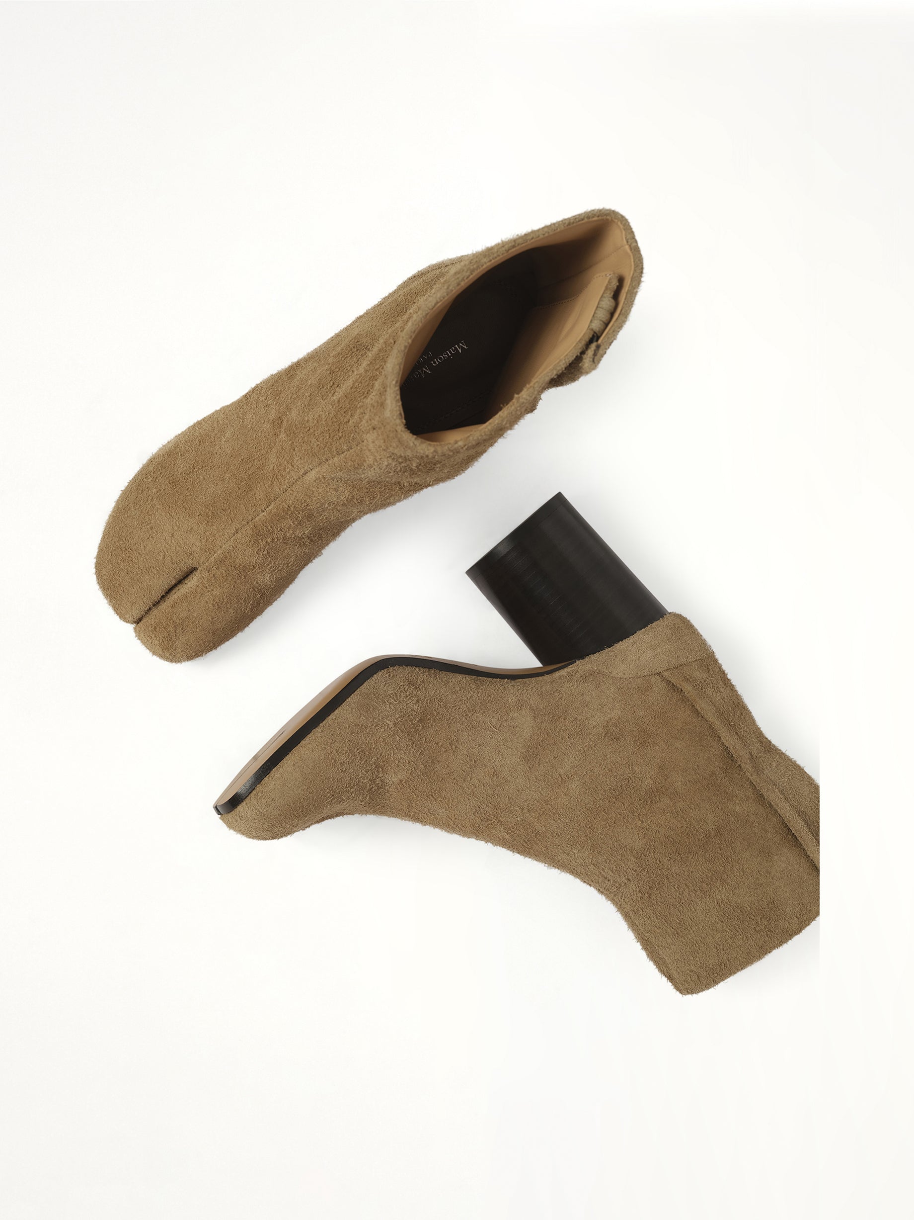 Tabi Ankle Boots 8cm in Corn Brown Top View | MAISON MARGIELA