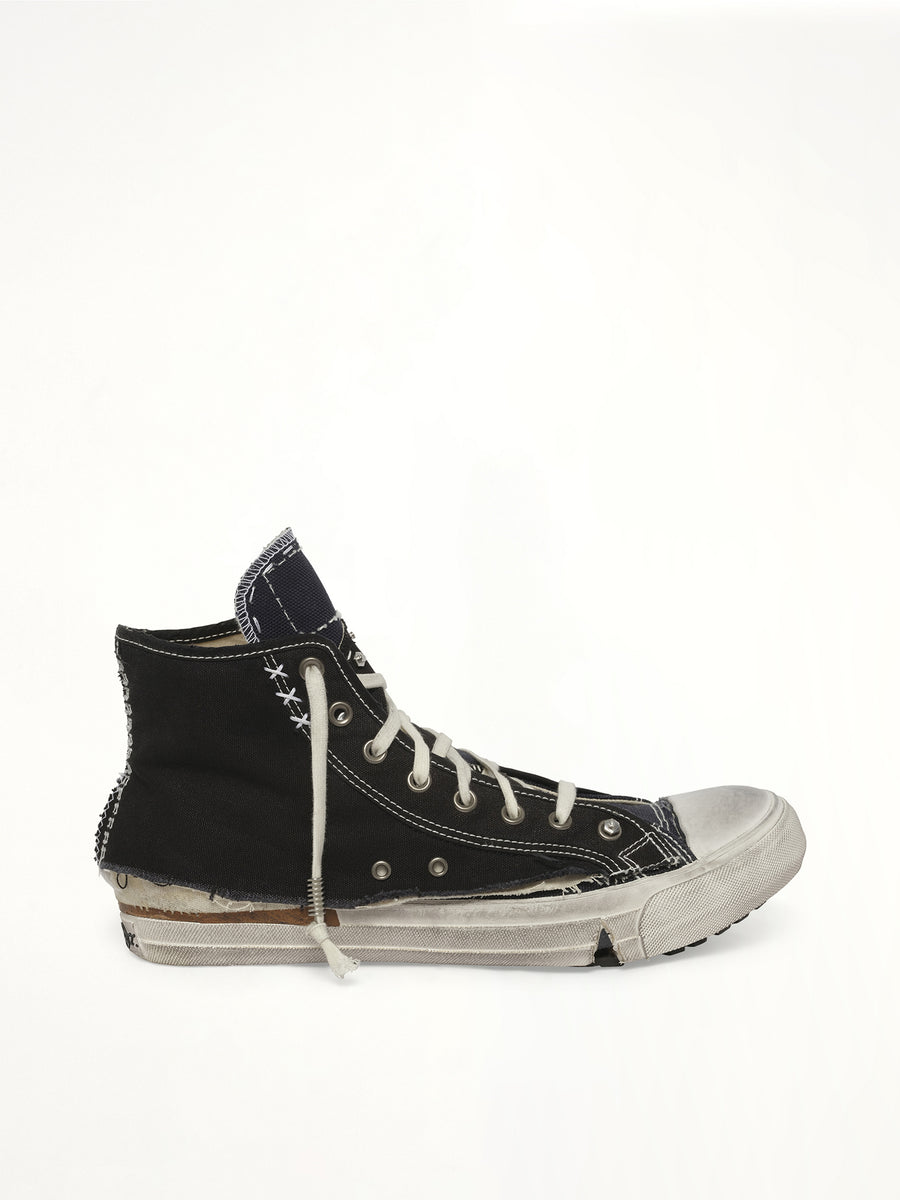 Loved to Death Sneaker in Black Side View | MAISON MARGIELA