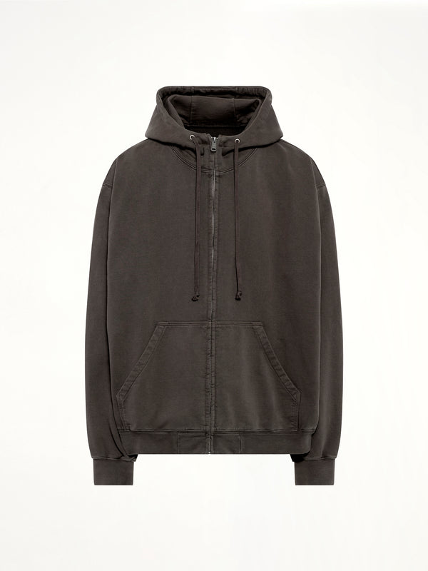 Zip Hoodie in Mink