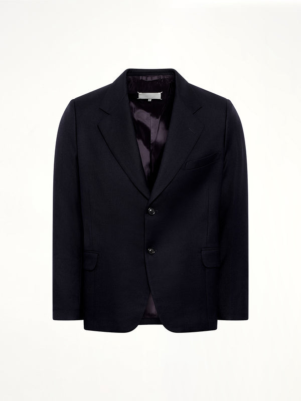 Virgin Wool Blazer in Blue
