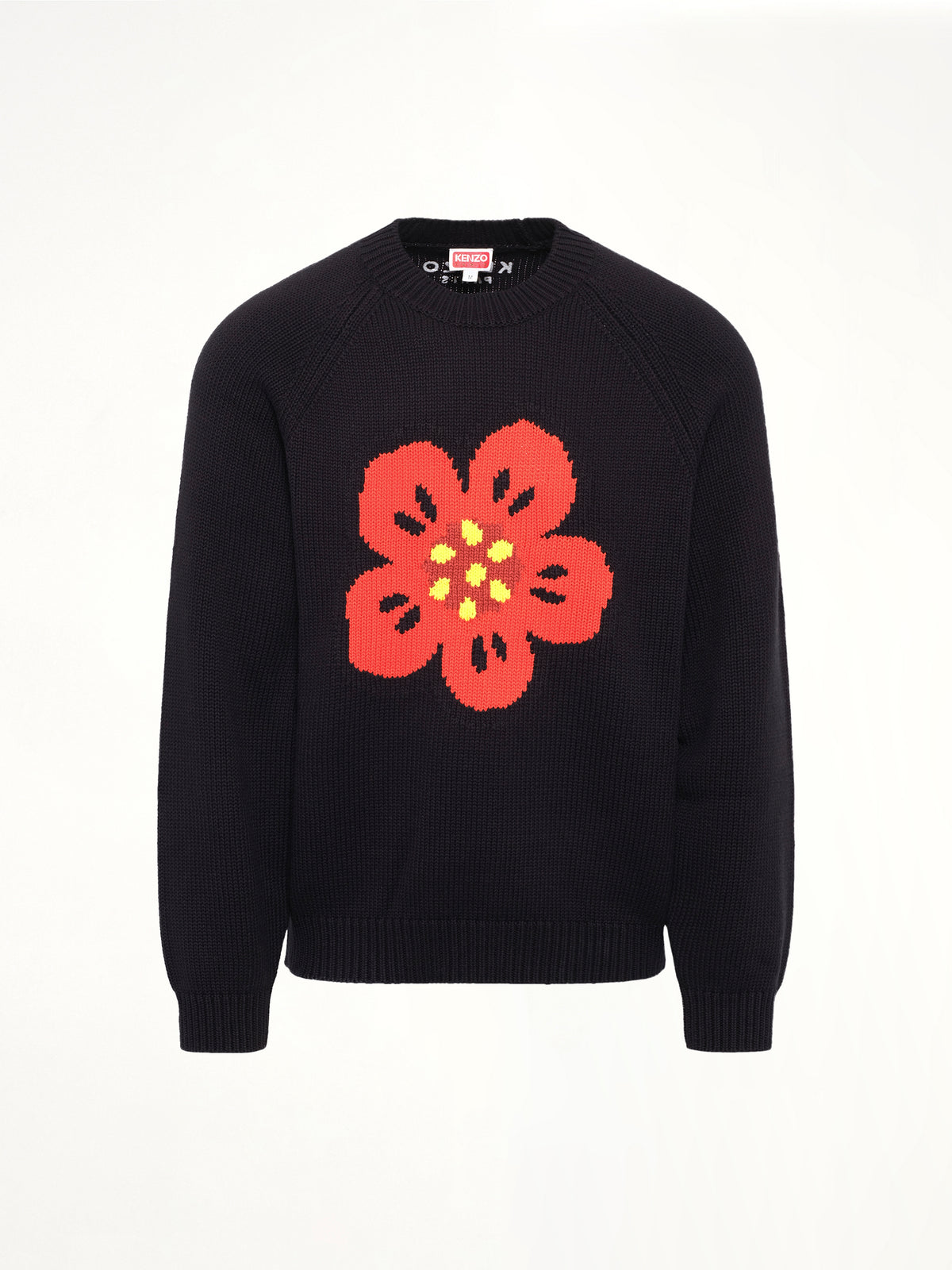 블랙 KENZO 보케 플라워 점퍼