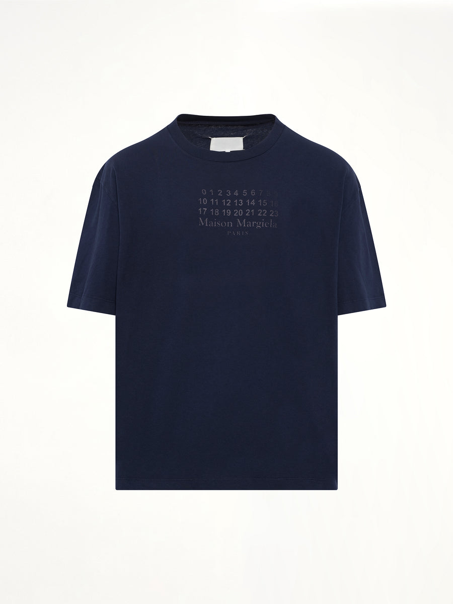 Maison Margiela Logo T-Shirt in Vintage Blue
