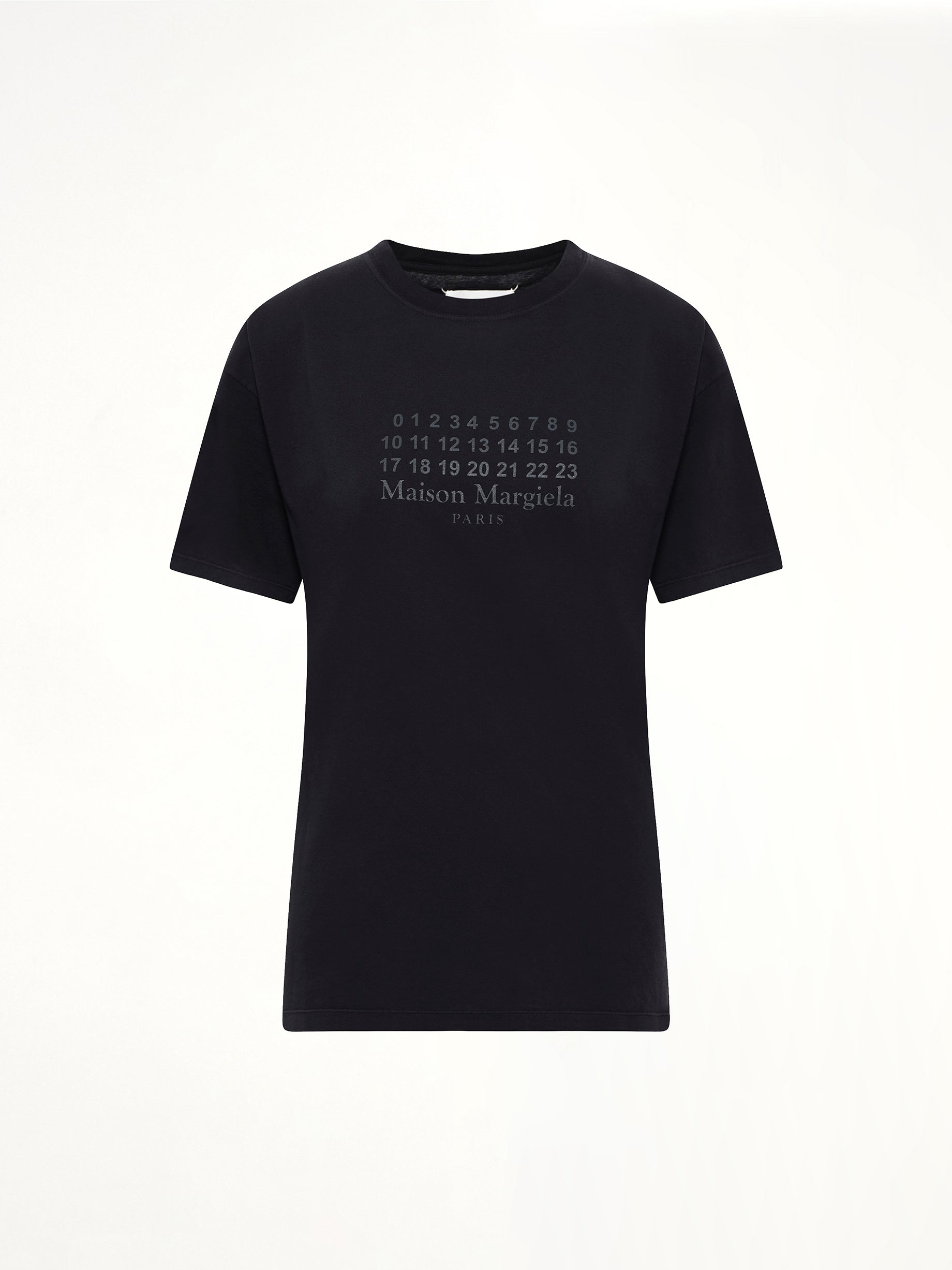 Maison Margiela Logo T-Shirt in Washed Black