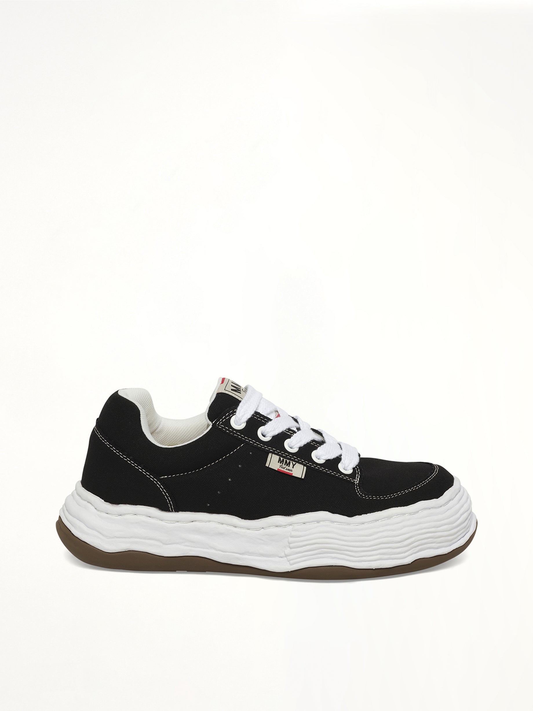 Oliver OG Sneaker in Black Side View | MAISON MIHARA YASUHIRO