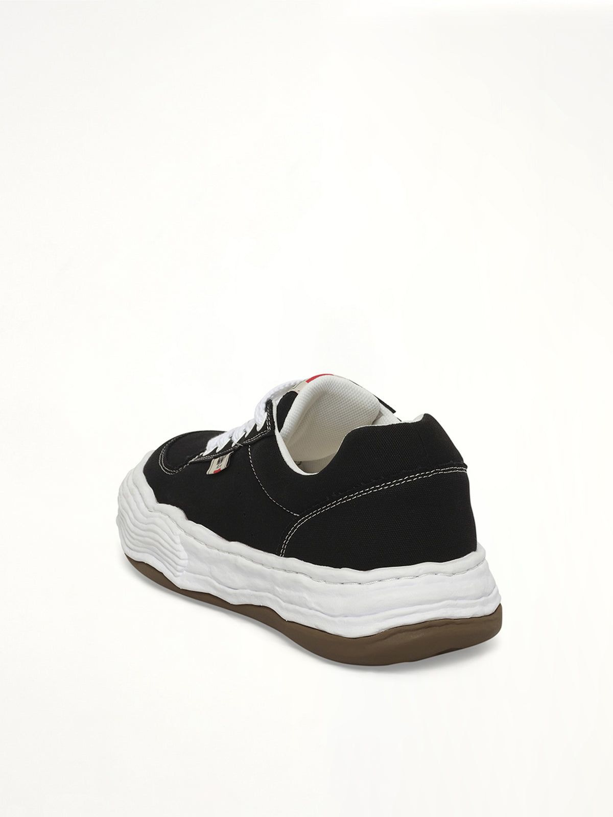 Oliver OG Sneaker in Black Back View | MAISON MIHARA YASUHIRO