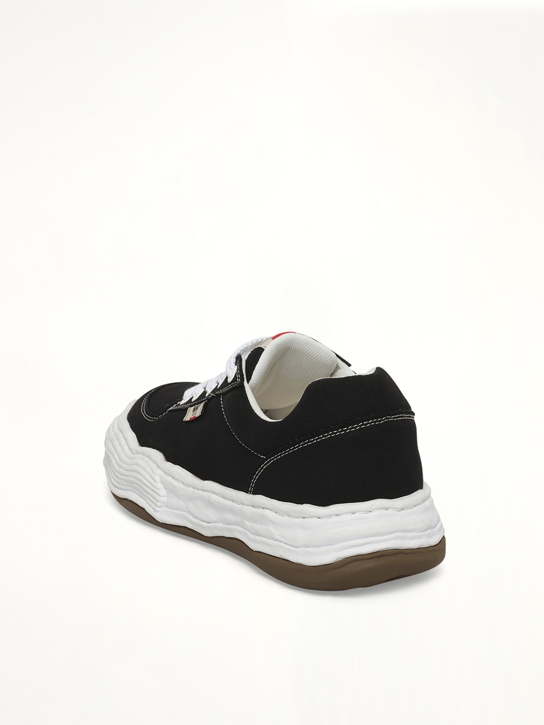Oliver OG Sneaker in Black Back View | MAISON MIHARA YASUHIRO