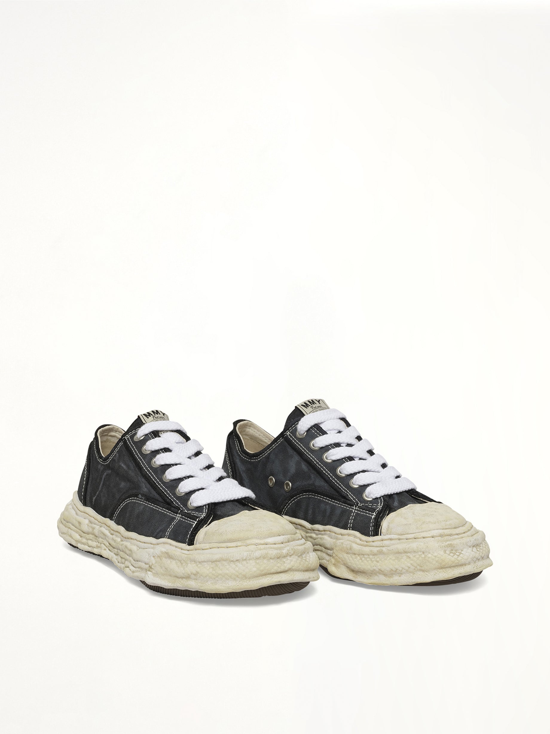 Peterson 23 OG Sneaker in Black Front View | MAISON MIHARA YASUHIRO
