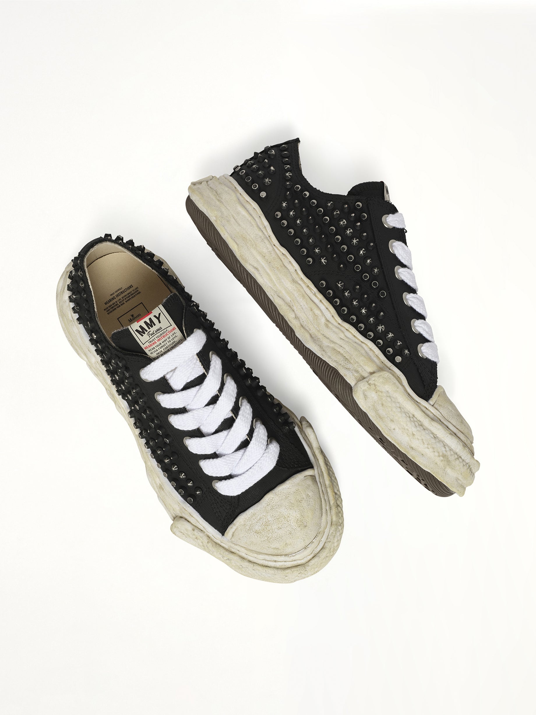 Peterson 23 OG Sneaker in Black Top View | MAISON MIHARA YASUHIRO