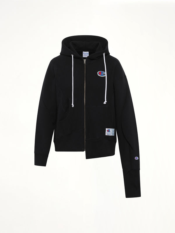Undercover X Champion Zip Hoodie in Black