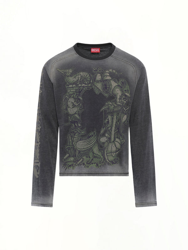 T-JORI-A LS Tシャツ ブラック