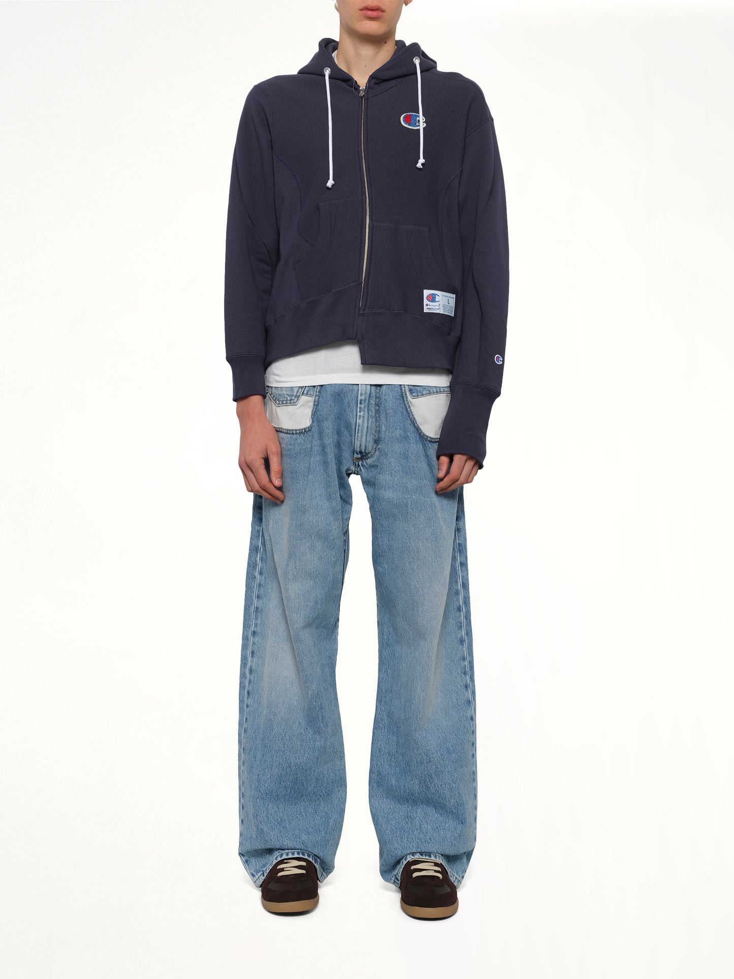 Undercover X Champion Zip Hoodie in Navy