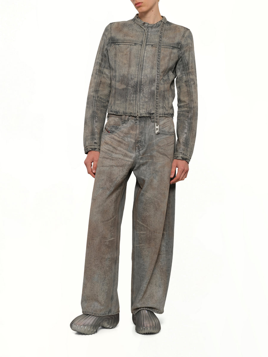 D-VULMAR-FSI Denim Jacket in Dirty Wash