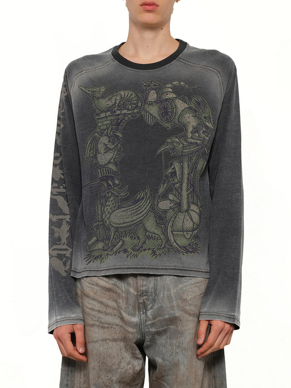 T-JORI-A LS Tシャツ ブラック