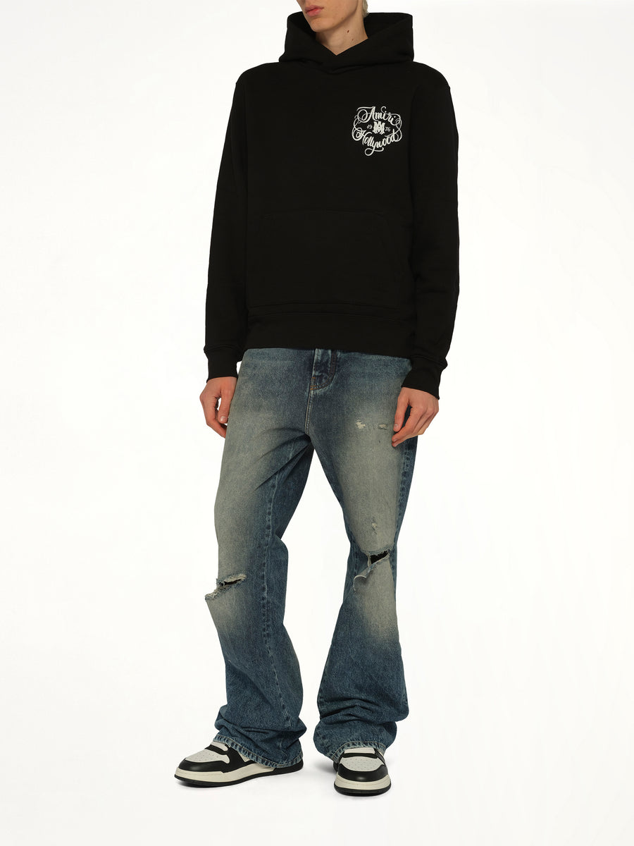 Amiri Hollywood Hoodie in Black