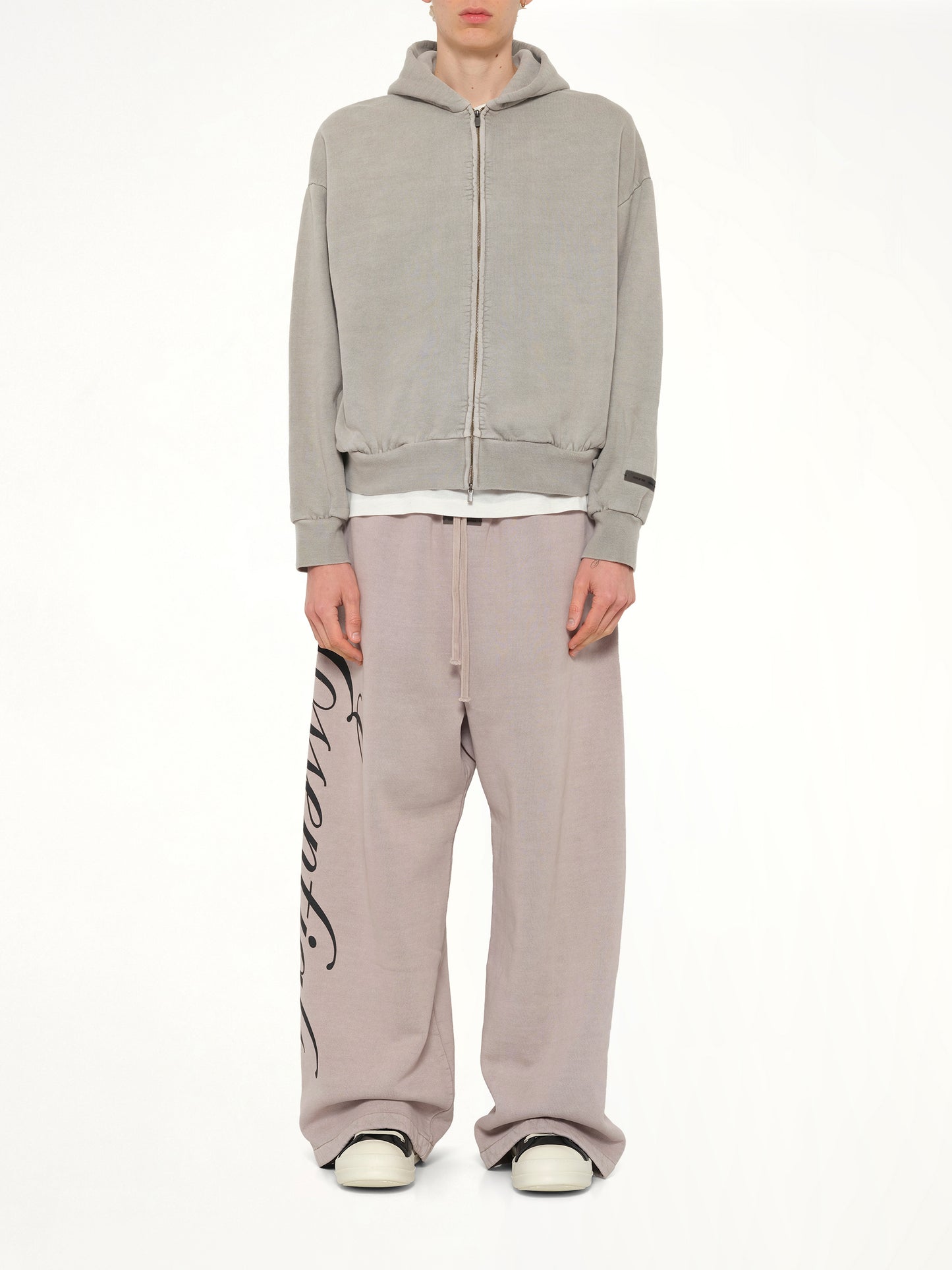 Classic Full Zip Hoodie in Smoke Grey