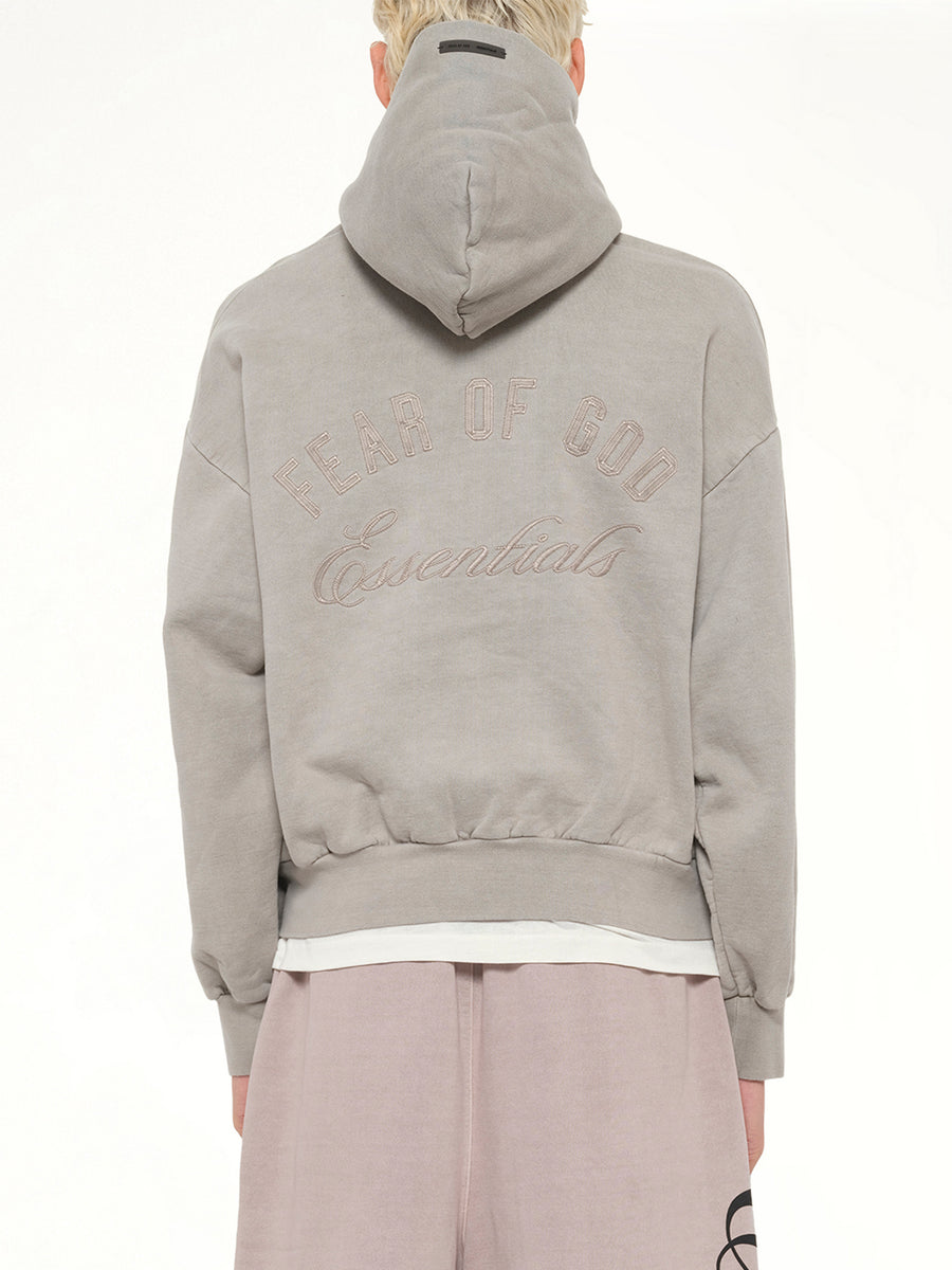 Classic Full Zip Hoodie in Smoke Grey