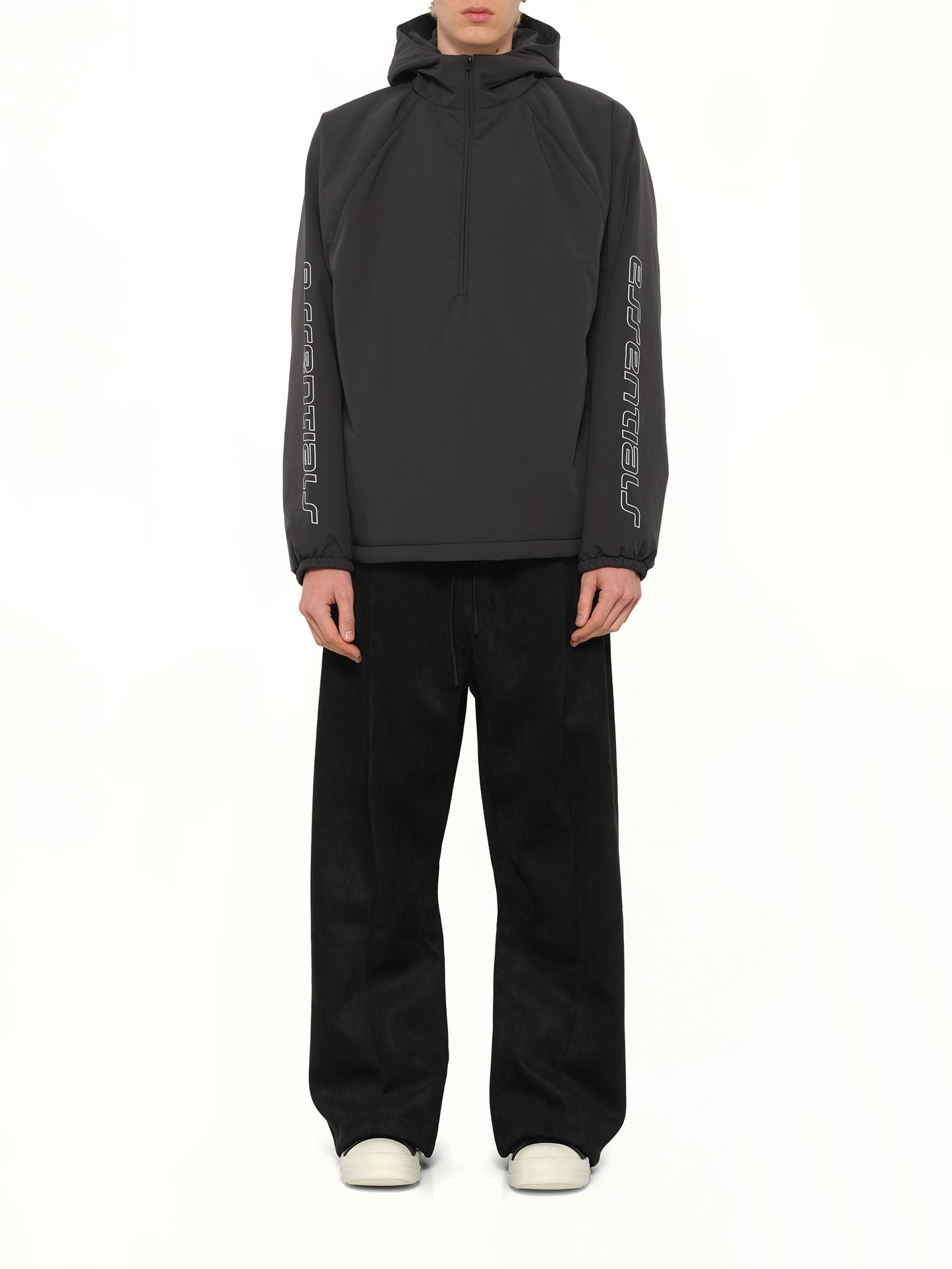 Half Zip Anorak in Vintage Black