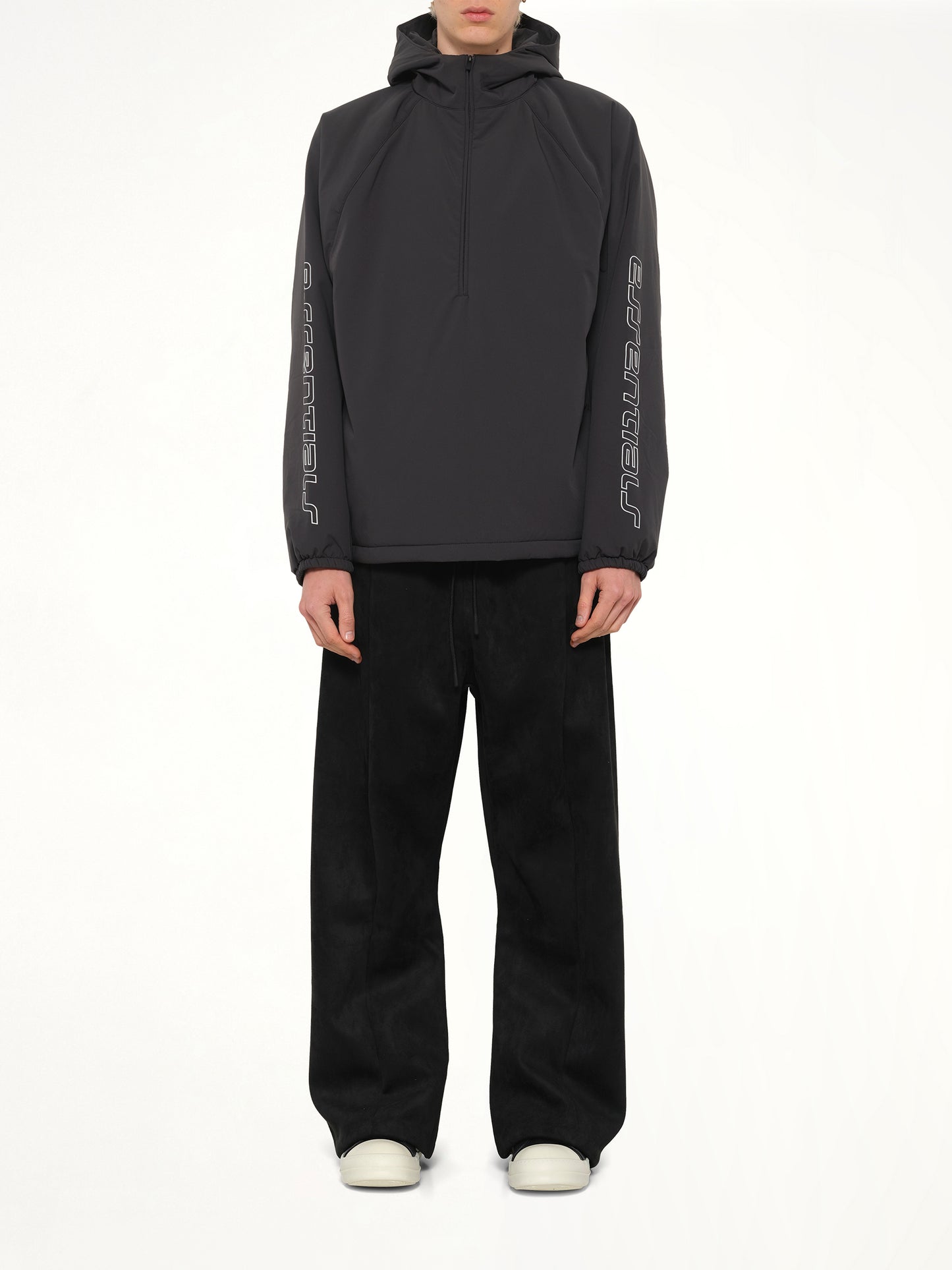 Half Zip Anorak in Vintage Black