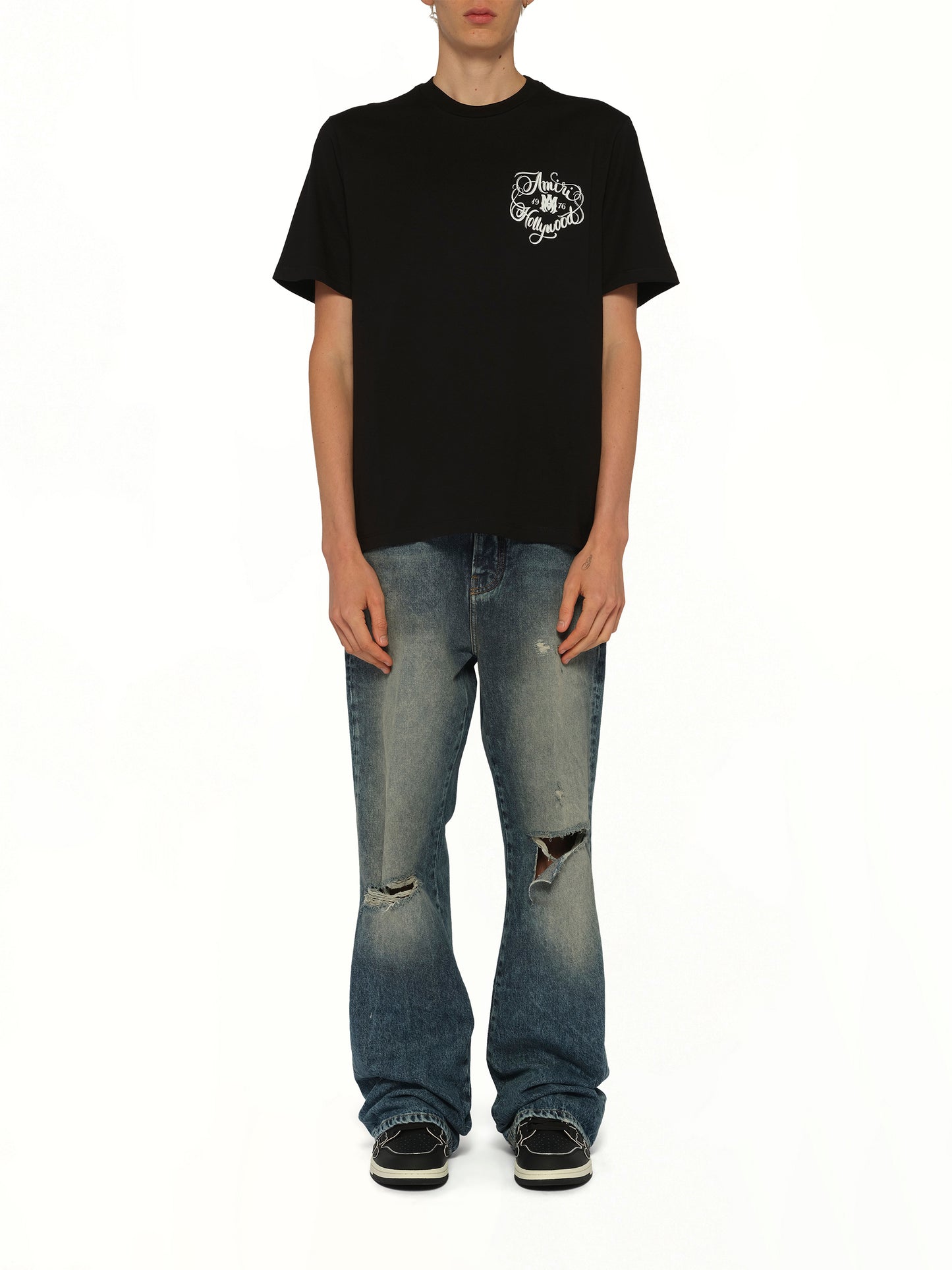 Amiri Hollywood T-Shirt in Black