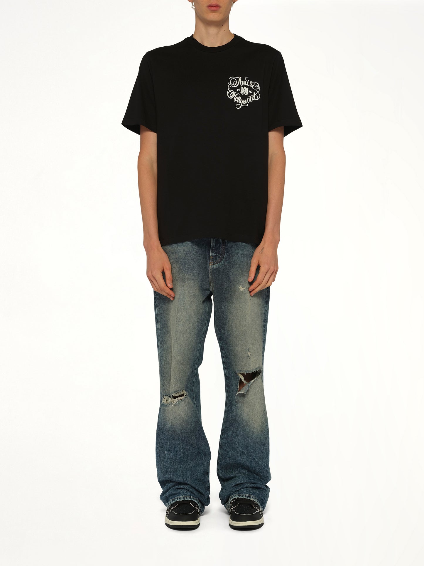 Amiri Hollywood T-Shirt in Black