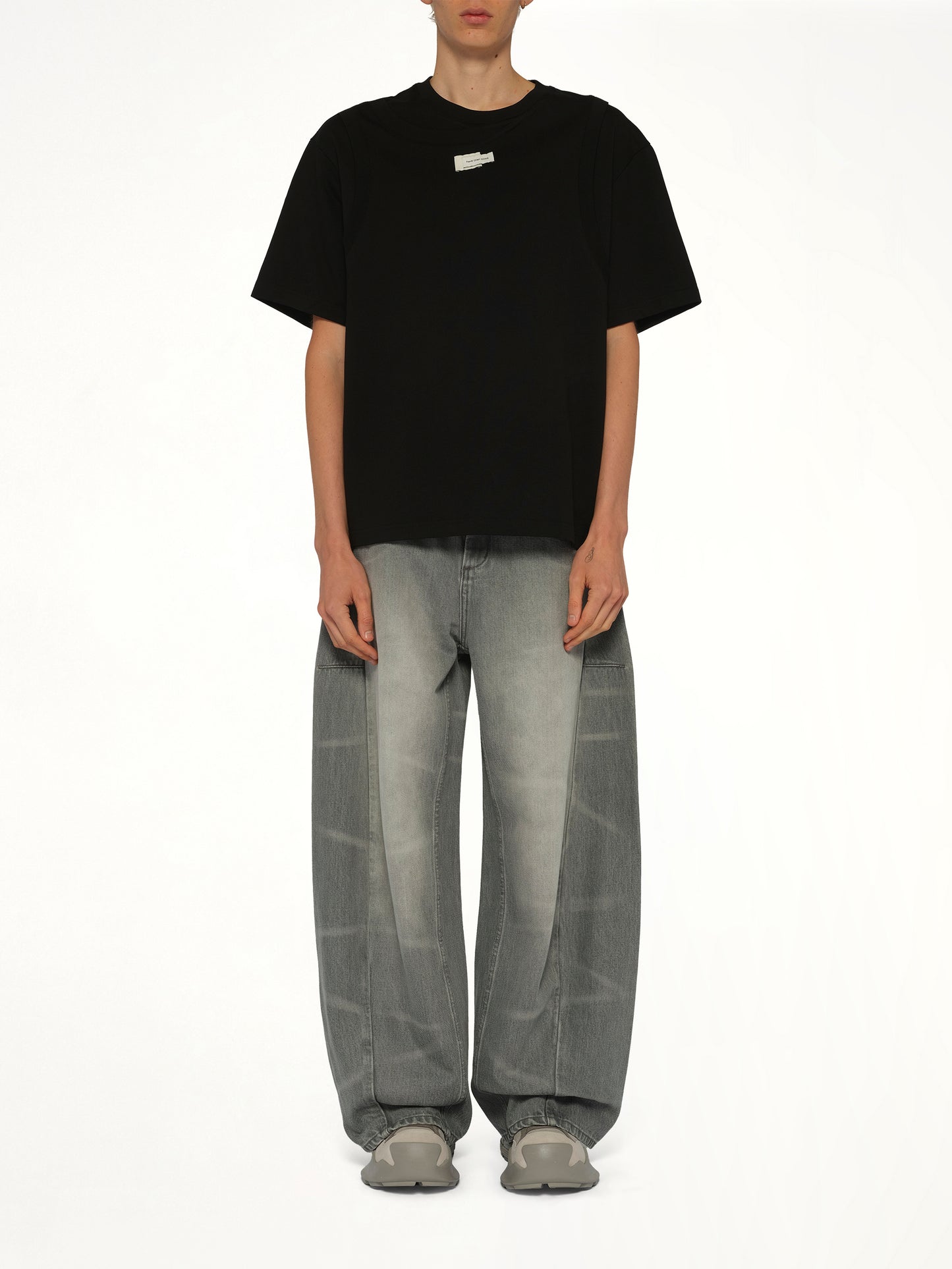 Deconstructed T-Shirt in Black