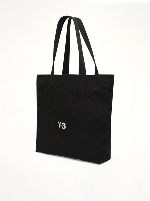 Y-3 黑色帆布托特包
