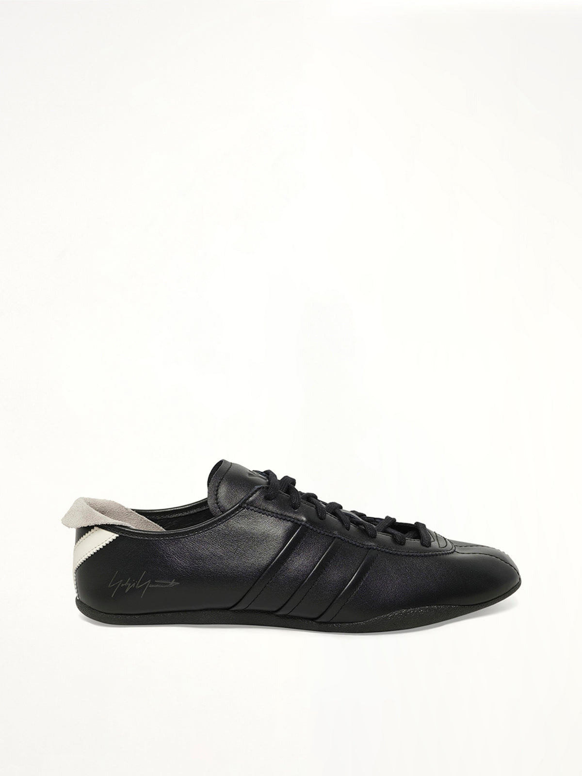 Y-3 Tokyo Sneaker in Black/Off White Side View | Y-3