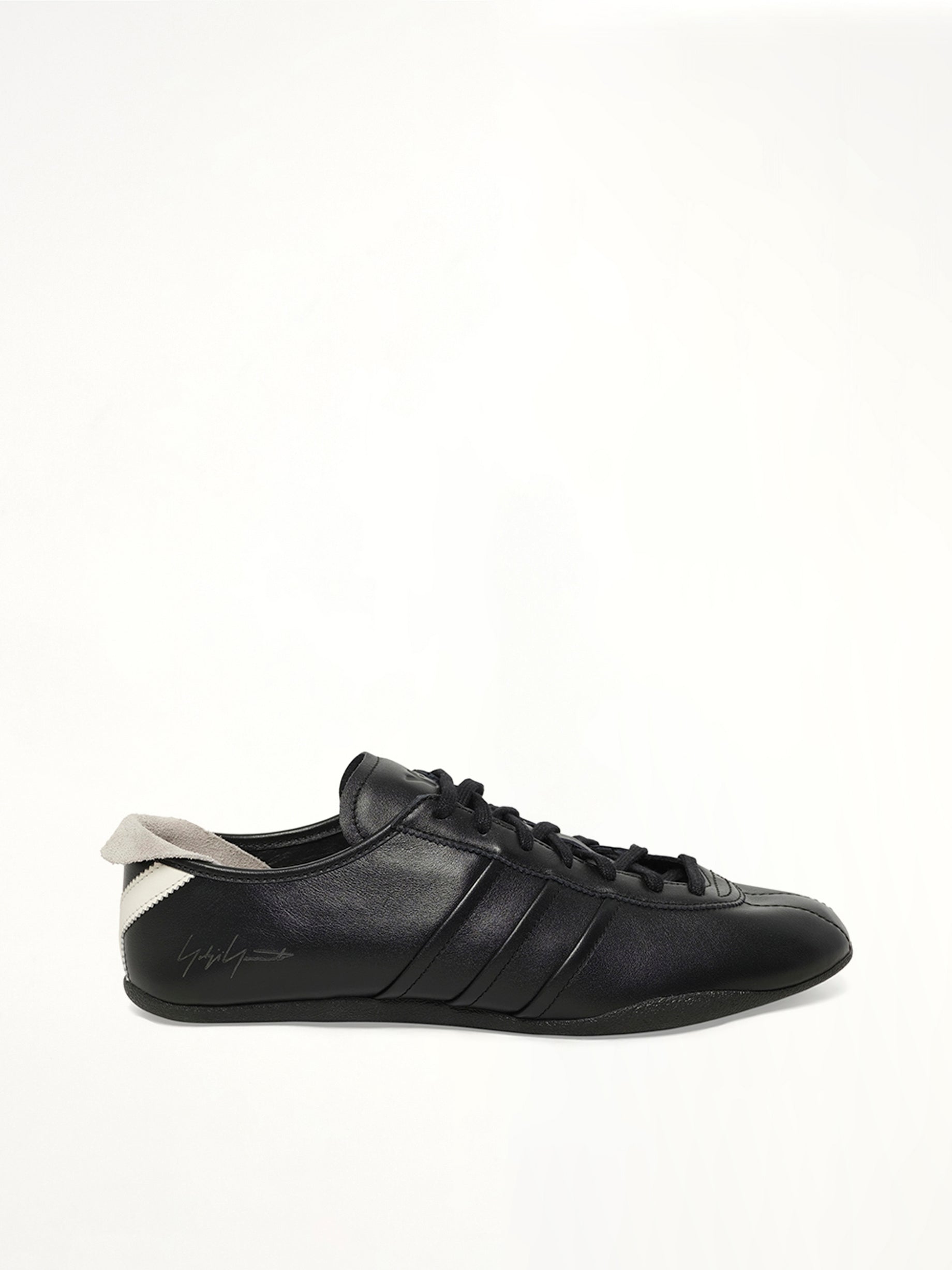 Y-3 Tokyo Sneaker in Black/Off White Side View | Y-3