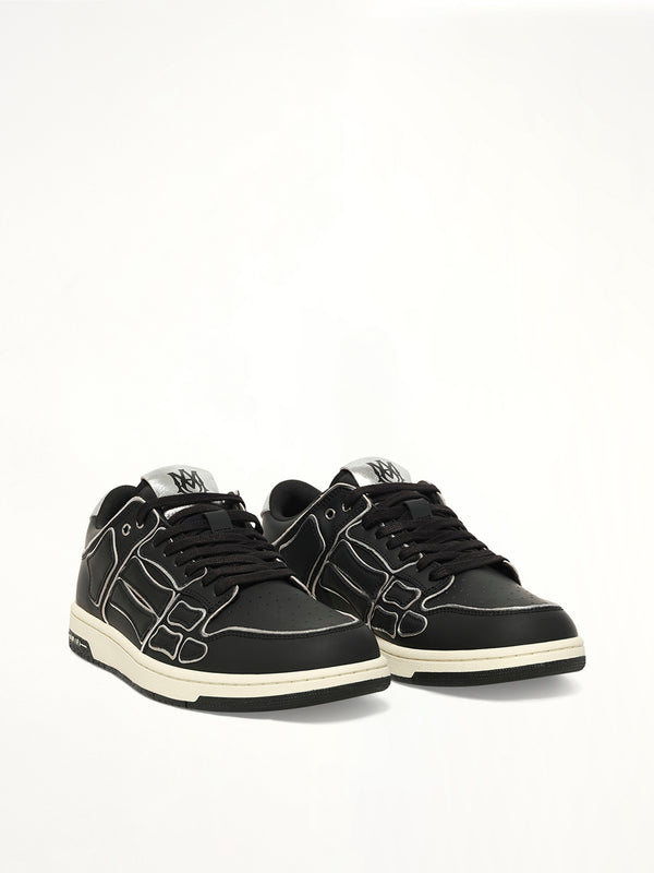 Skel Top Low Contrast Sneaker in Black Front View | AMIRI