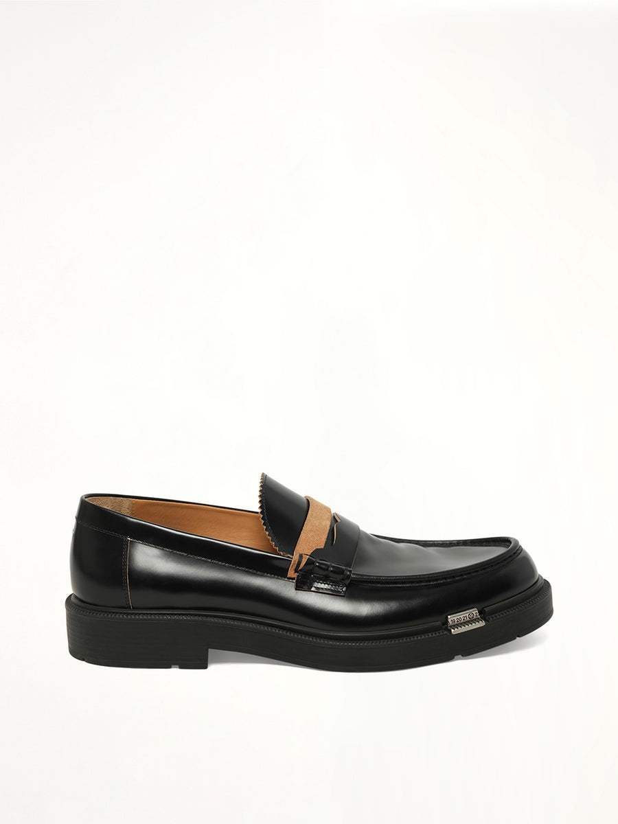 Decortique Loafer in Black Side View | MAISON MARGIELA