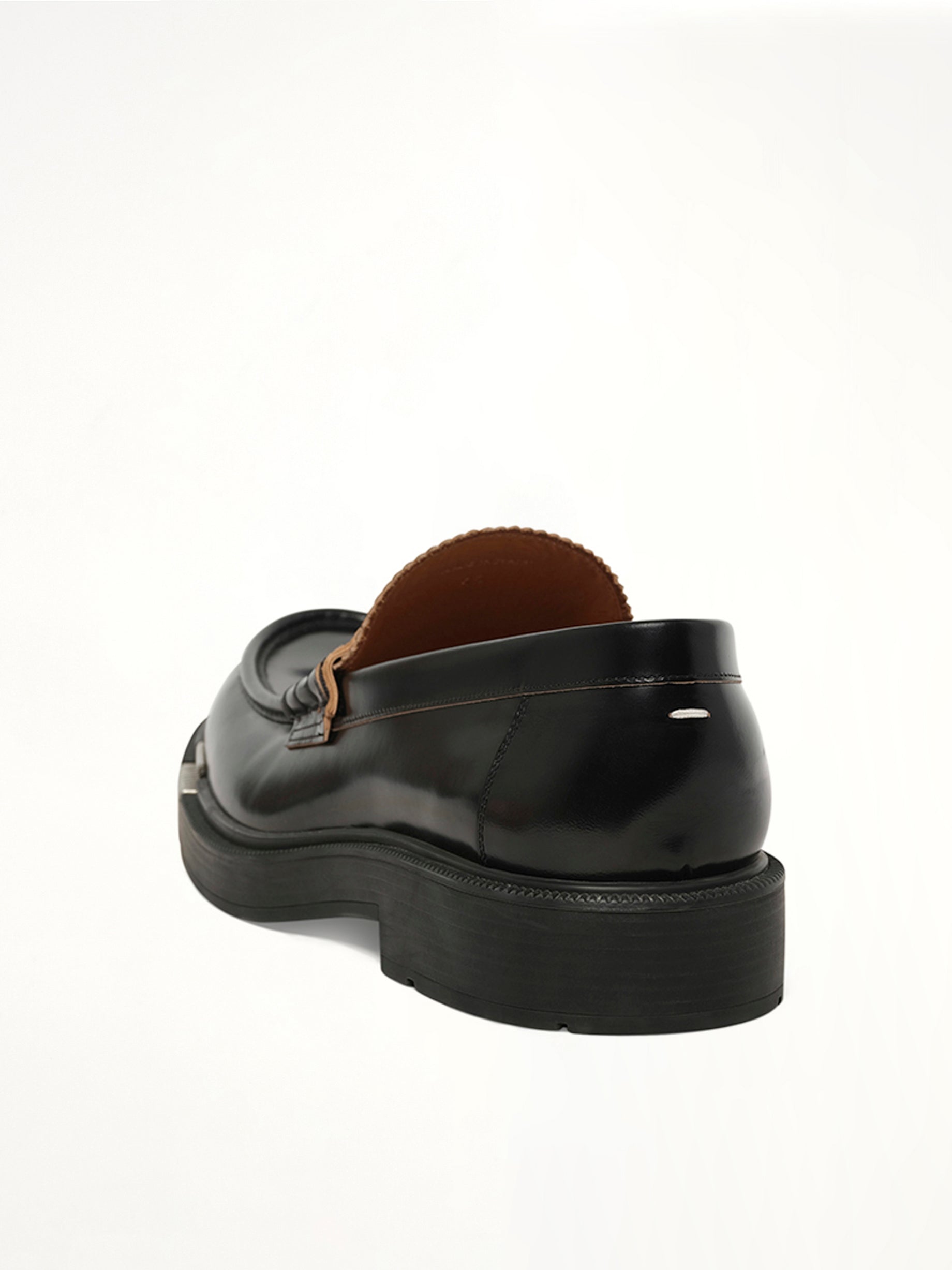 Decortique Loafer in Black Back View | MAISON MARGIELA