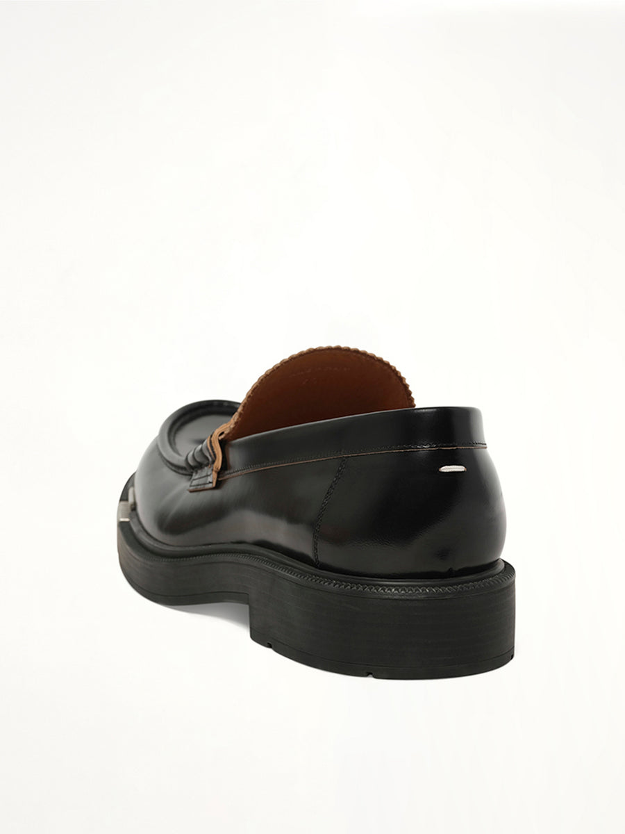 Decortique Loafer in Black Back View | MAISON MARGIELA