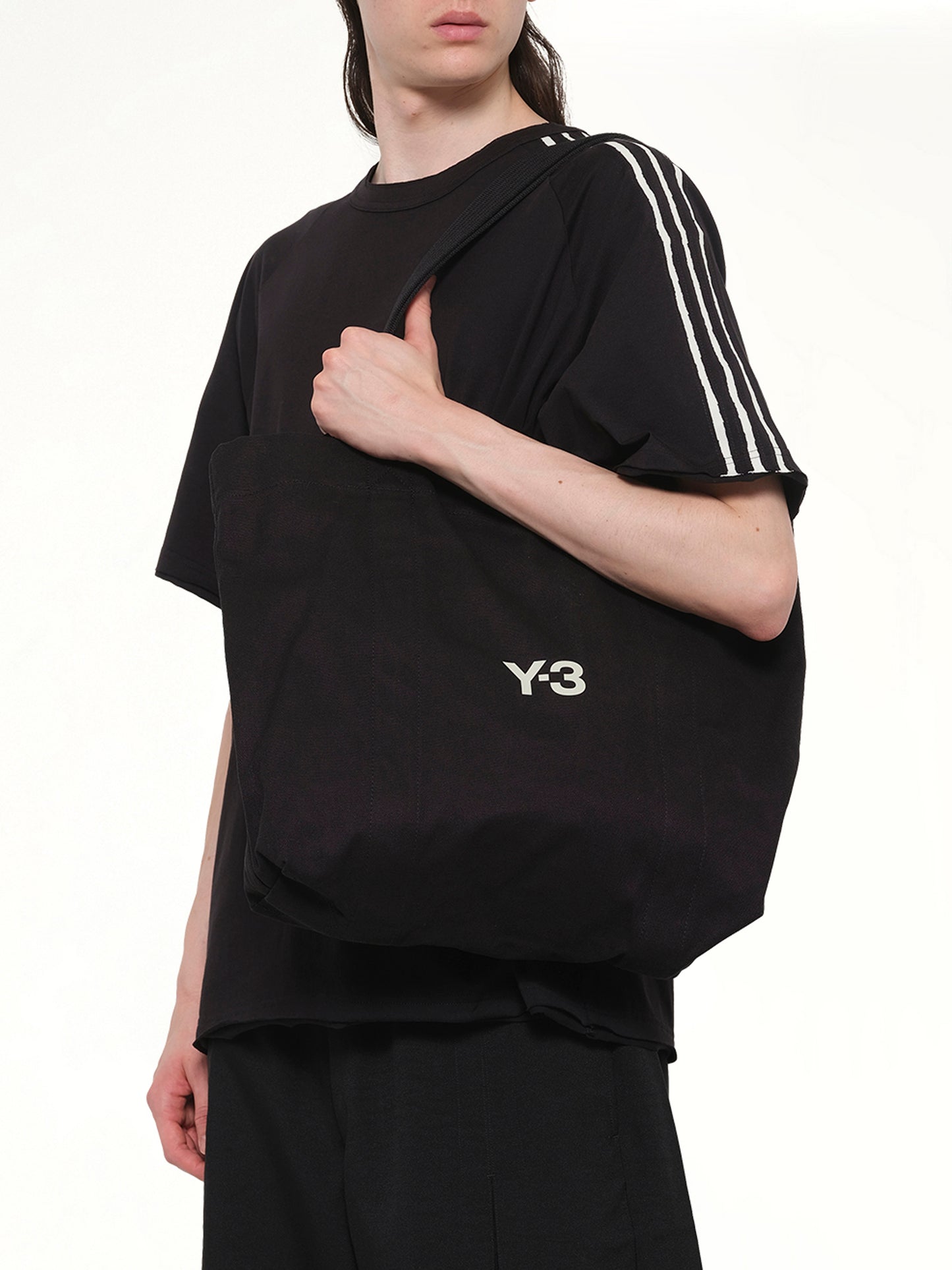 Y-3 Canvas Tote in Black