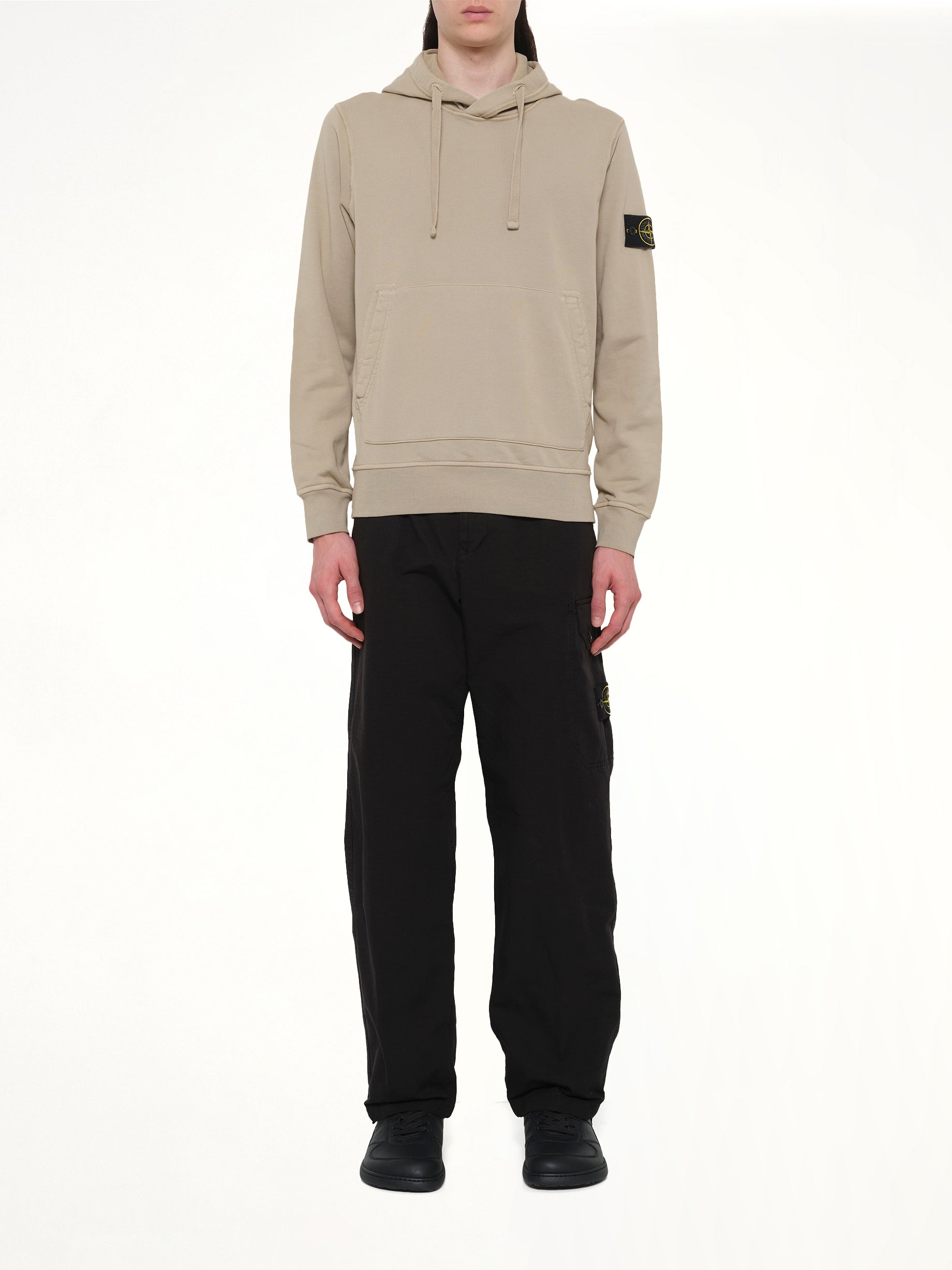 610006 Cotton Fleece Hoodie in Desert