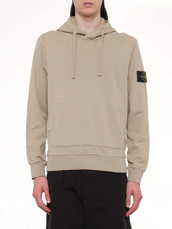 610006 Cotton Fleece Hoodie in Desert