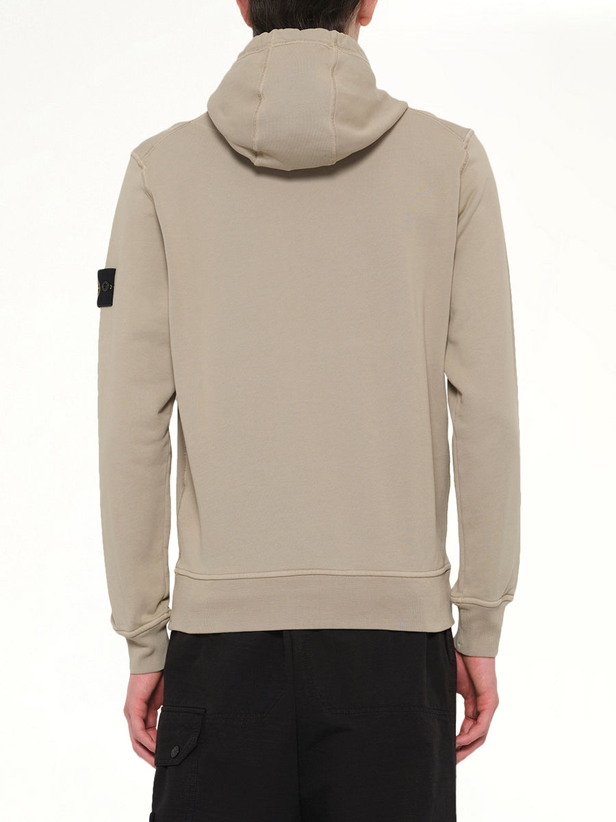 610006 Cotton Fleece Hoodie in Desert