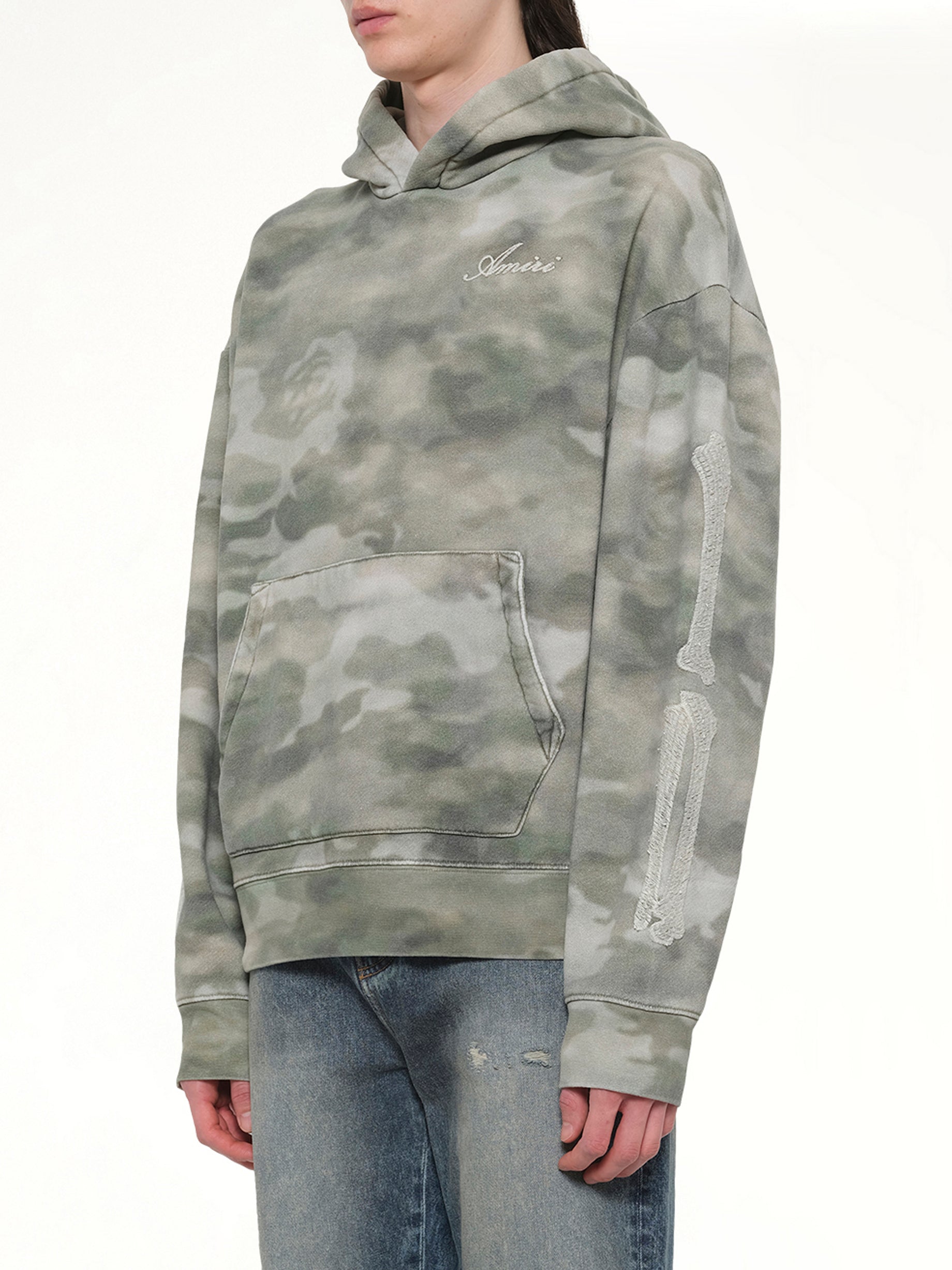 Bones Oversized Hoodie in Camo