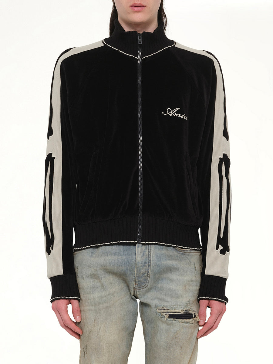 Bones Track Jacket in Black